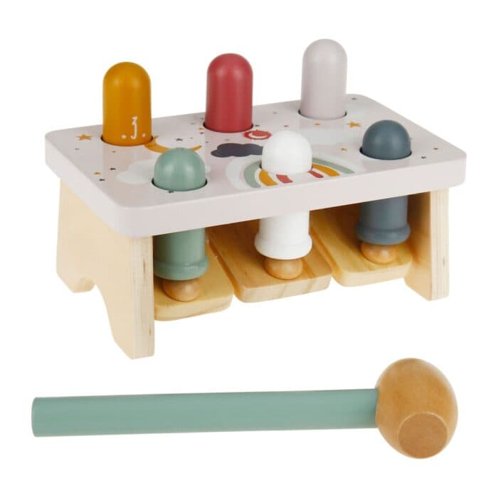 JEU D'ÉVEIL AVEC MARTEAU EN BOIS - Image 2