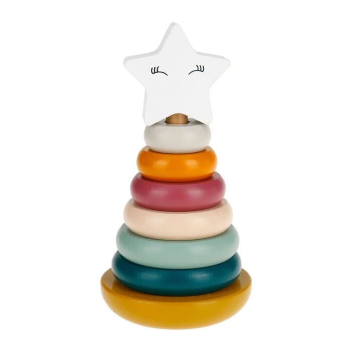 JEU D'ÉVEIL PYRAMIDE EN BOIS - Image 2