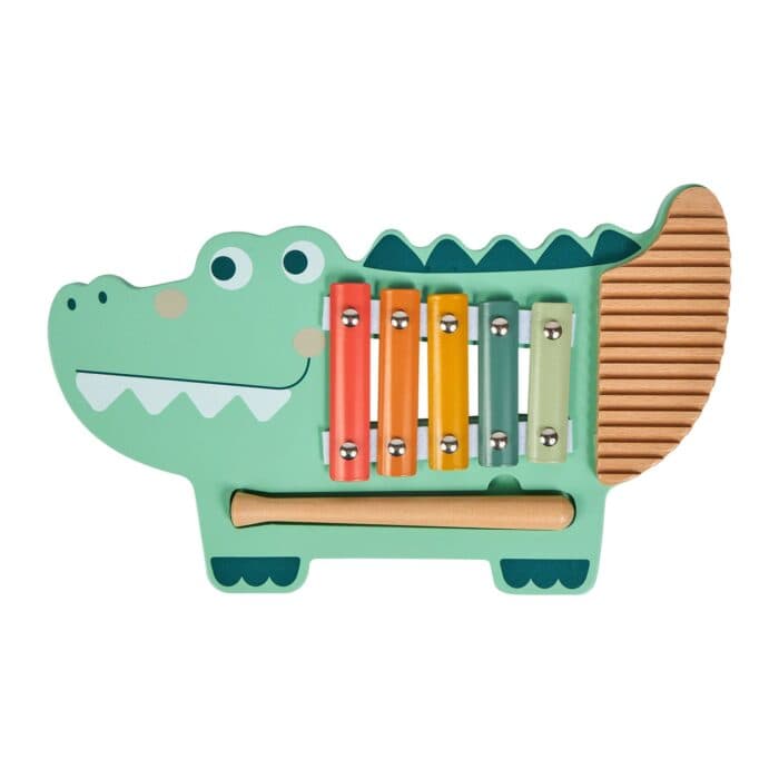 XYLOPHONE CROCODILE EN BOIS - VERT - Image 2