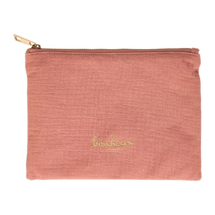 POCHETTE AMOUR EN GAZE DE COTON - ROSE - Image 2