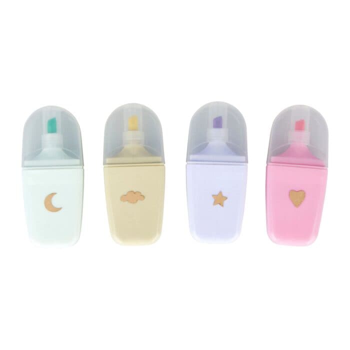 LOT DE 4 MINI MARQUEURS PASTEL - Image 2