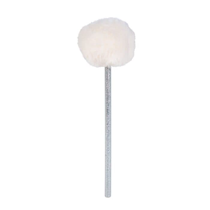 CRAYON AVEC POMPON - ARGENT ET BLANC - Image 2