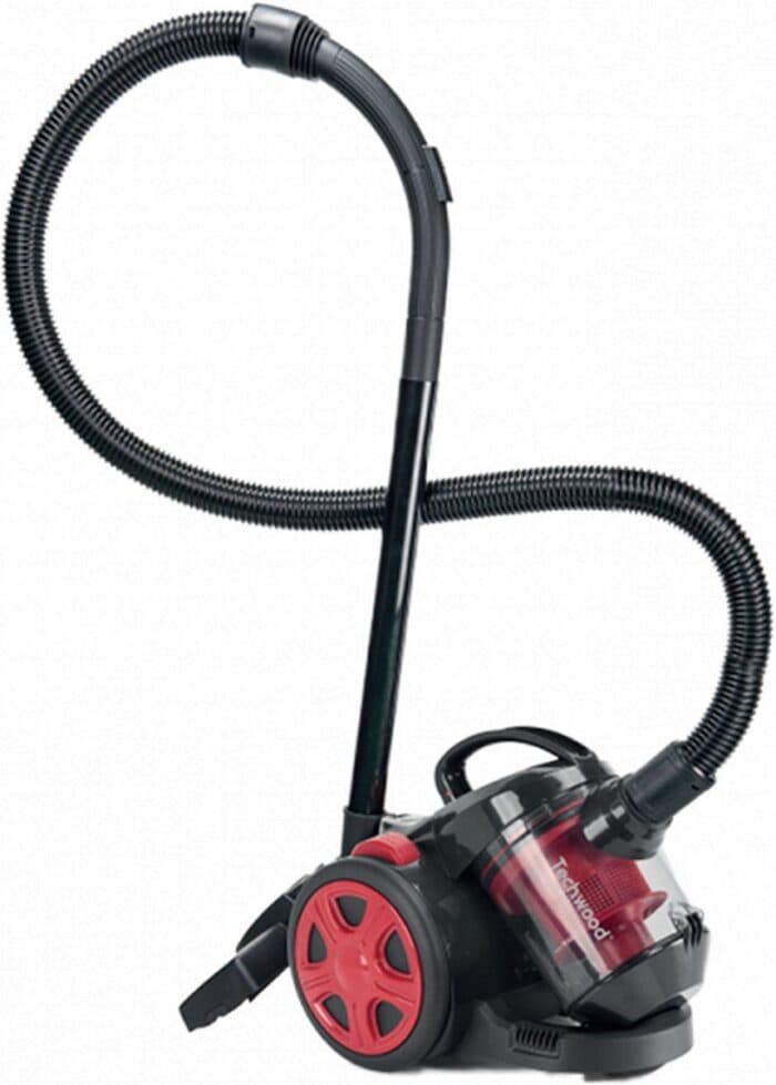 ASPIRATEUR TRAÎNEAU SANS SAC CYCLONIQUE 700 W FILTRE HEPA 2 L ENROULEUR AUTOMATIQUE - NOIR &amp; ROUGE - - Image 2