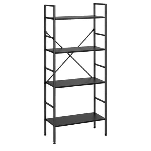 ÉTAGÈRE 4 TABLETTES - NOIR - Image 1