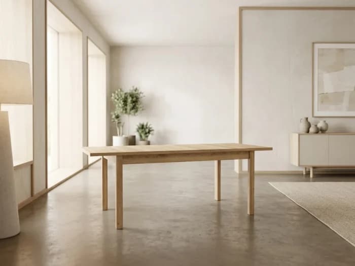 TABLE À MANGER AVEC ALLONGE - CHENE - Image 1