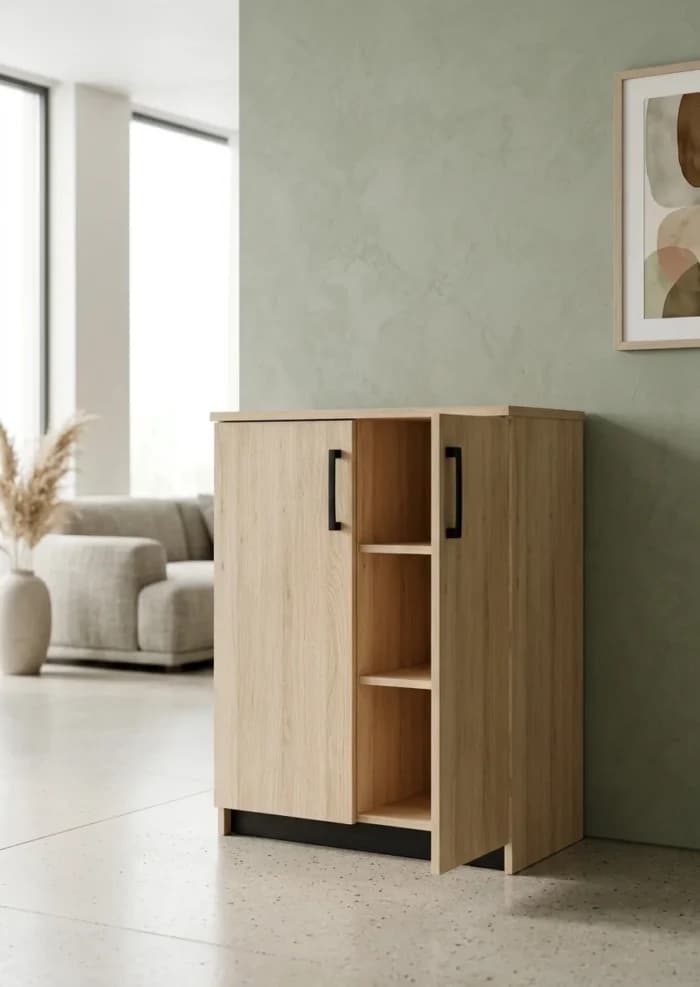 RANGE TOUT 2 PORTES -  CHENE - Image 1