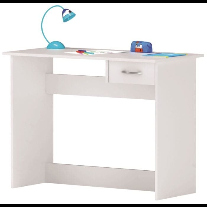 BUREAU AVEC 1 TIROIR - BLANC - Image 2