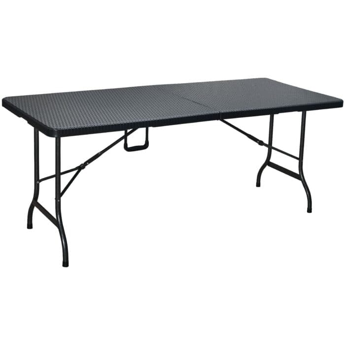 TABLE RECTANGULAIRE PLIABLE - NOIR - Image 2