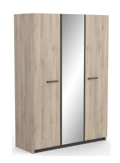 ARMOIRE 3 PORTES - CHENE ET BLANC - Image 2