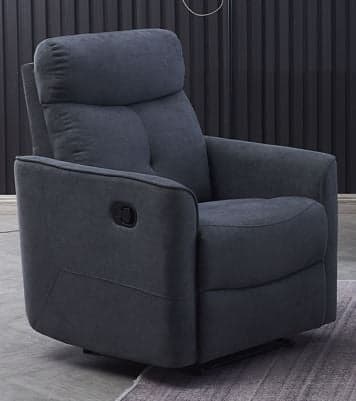 FAUTEUIL RELAX EN TISSUS - GRIS FONCE - Image 2