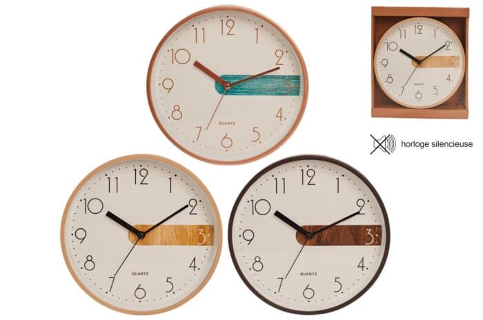 HORLOGE MURALE - MULTICOLORE BOIS - Image 2