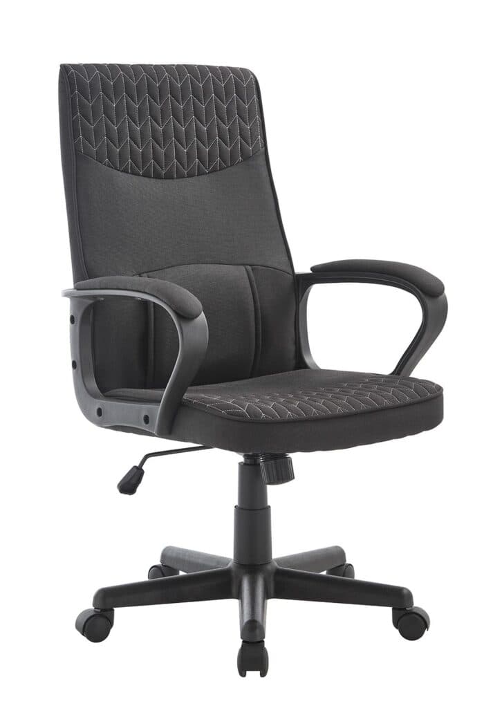 FAUTEUIL DE BUREAU EN TISSU - NOIR - Image 2