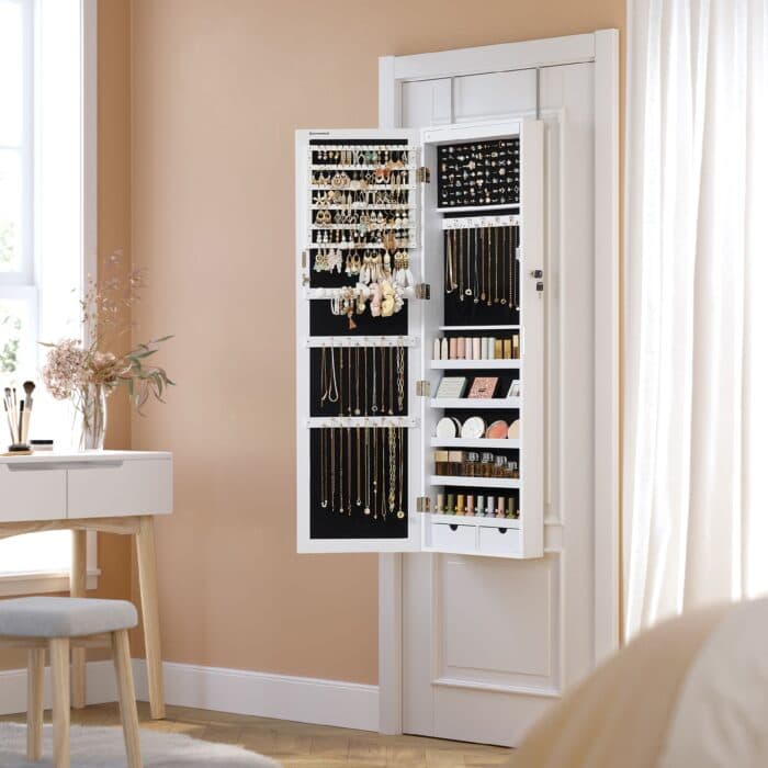 ARMOIRE À BIJOUX À SUSPENDRE - BLANC - Image 2