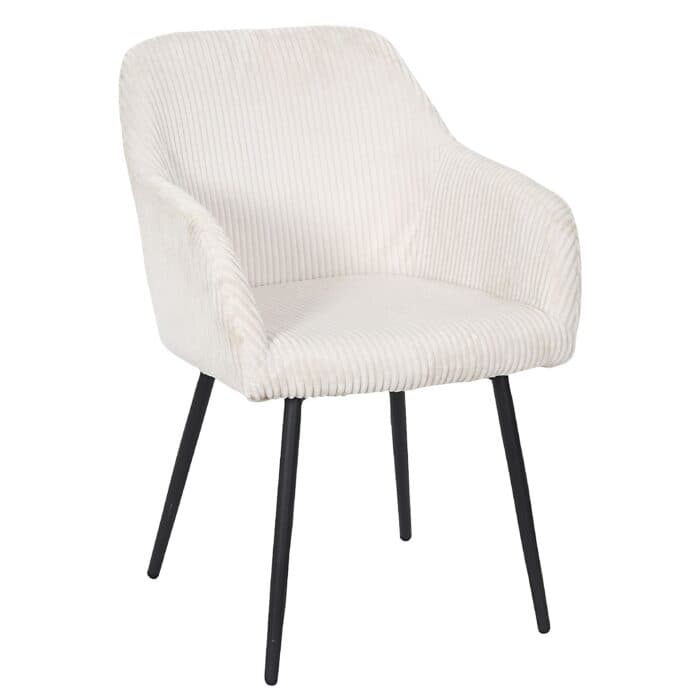 FAUTEUIL EN TISSU CÔTELÉ - BEIGE - Image 2