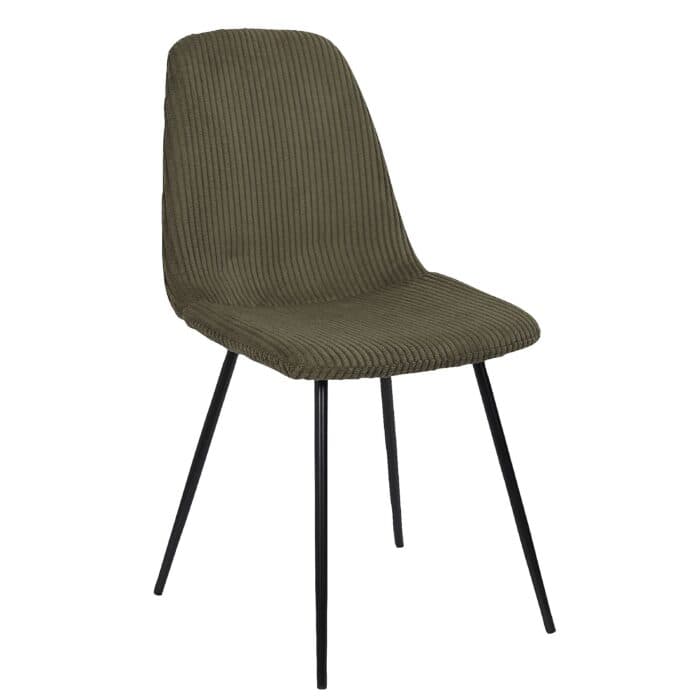 CHAISE EN VELOURS CÔTELÉ - VERT - Image 2
