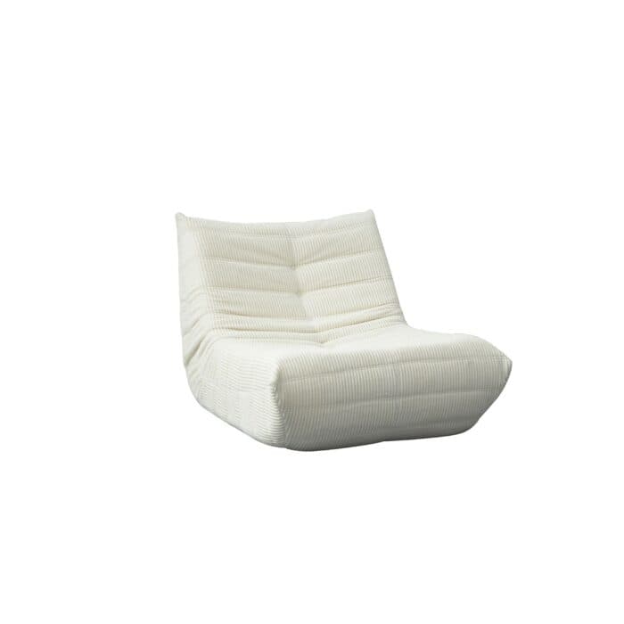 FAUTEUIL COMPRESSÉ EN TISSU - BLANC - Image 2