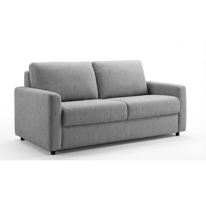 CANAPÉ LIT CONVERTIBLE EN TISSU - GRIS - Image 2