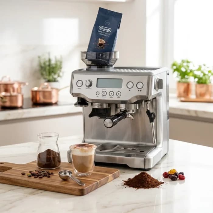 CAFÉ EN GRAIN SEZIONE 250 G INTENSITÉ 4 - 70% ARABICA - DE'LONGHI - Image 1