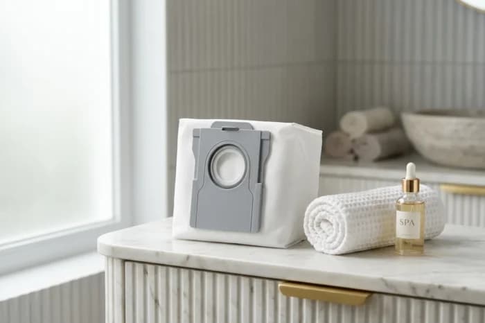 SAC À POUSSIÈRE 4 L POUR STATION ASPIRATEUR ROBOT L10S ULTRA GEN2 - BLANC - DREAME - Image 1