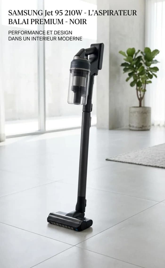 ASPIRATEUR BALAI SANS FIL JET 95 210 W - NOIR - SAMSUNG - Image 1