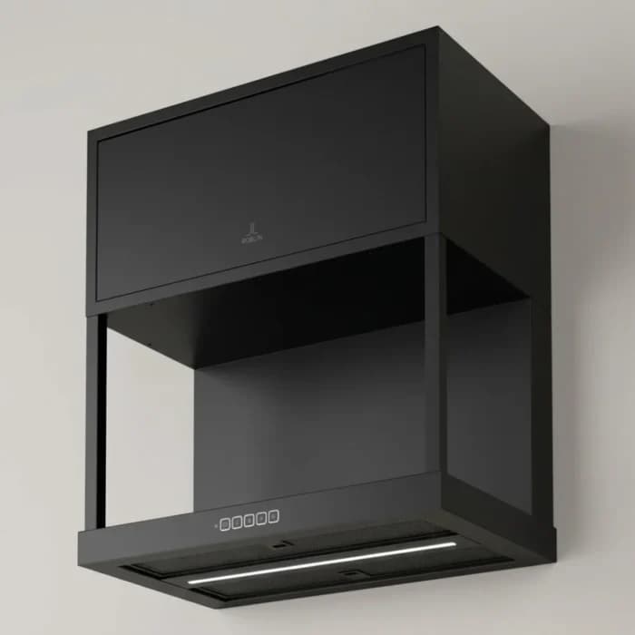 HOTTE MURALE PARTITION 60 CM 620 M³/H NOIR MAT - ROBLIN - Image 1