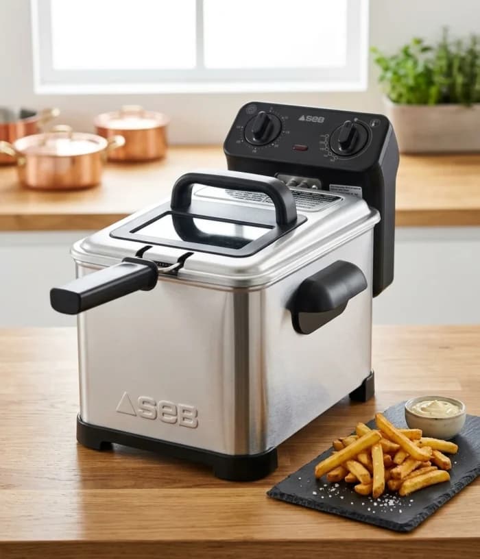 FRITEUSE SEMI-PRO FAMILY PRO 4 L 2400 W INOX / NOIR - SEB - Image 1