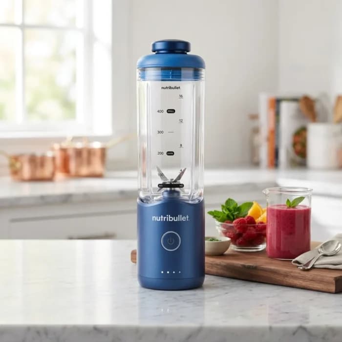 BLENDER PORTABLE FLEX RECHARGEABLE USB-C 590 ML - BLEU - NUTRIBULLET - Image 1