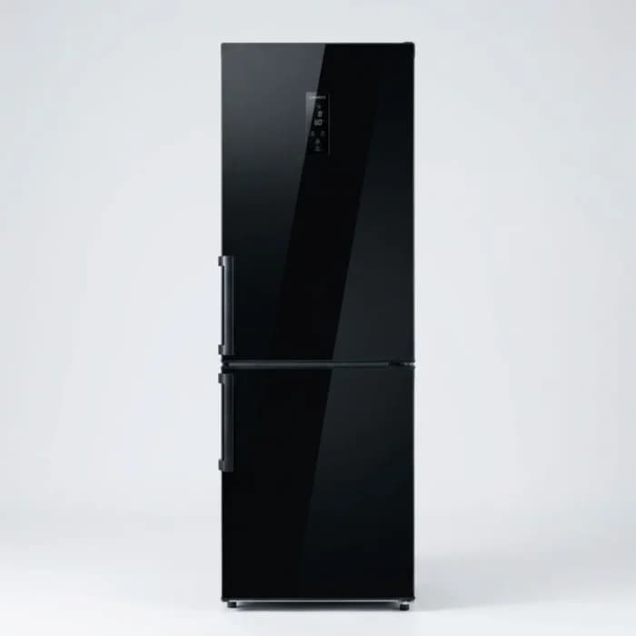 REFRIGERATEUR COMBINÉ 2 PORTES  NOIR - LUNAVO - Image 1
