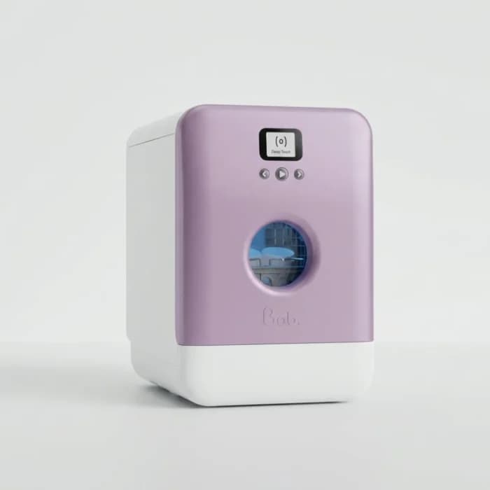 MINI LAVE-VAISSELLE CONNECTÉ 3 COUVERTS 5 PROGRAMMES 43 DB WIFI OUVERTURE TACTILE - LILA PASTEL - BO - Image 1