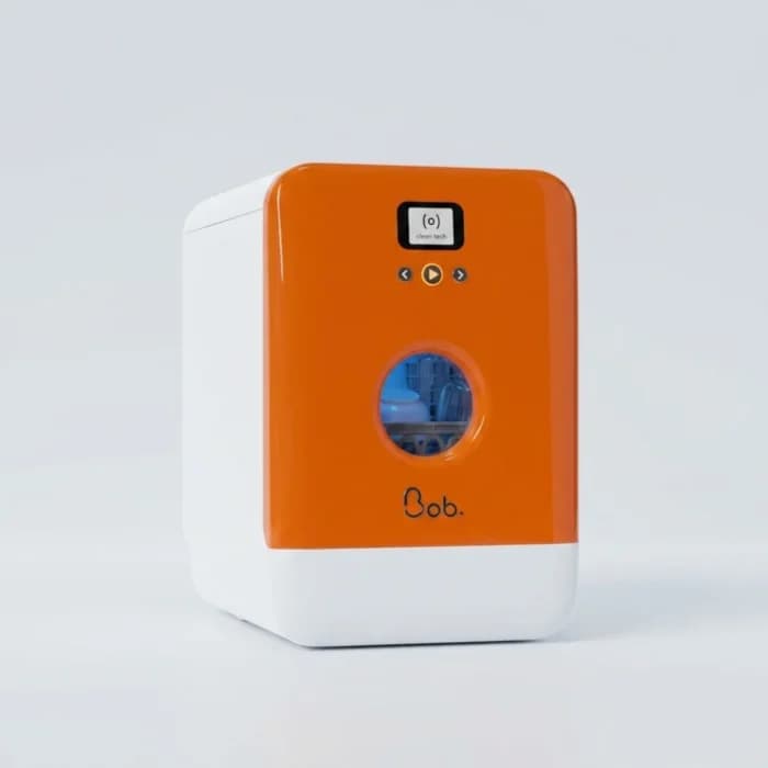MINI LAVE-VAISSELLE CONNECTÉ 3 COUVERTS 5 PROGRAMMES 43 DB WIFI OUVERTURE TACTILE - NOIR ORANGE MAND - Image 1