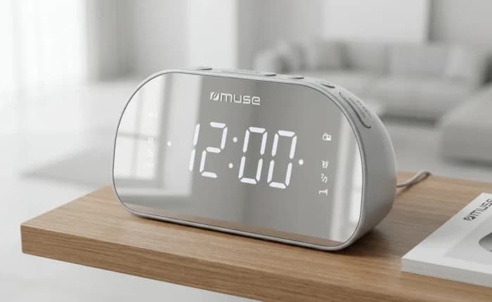 RADIO REVEIL MIROIR FM MUSE - Image 1