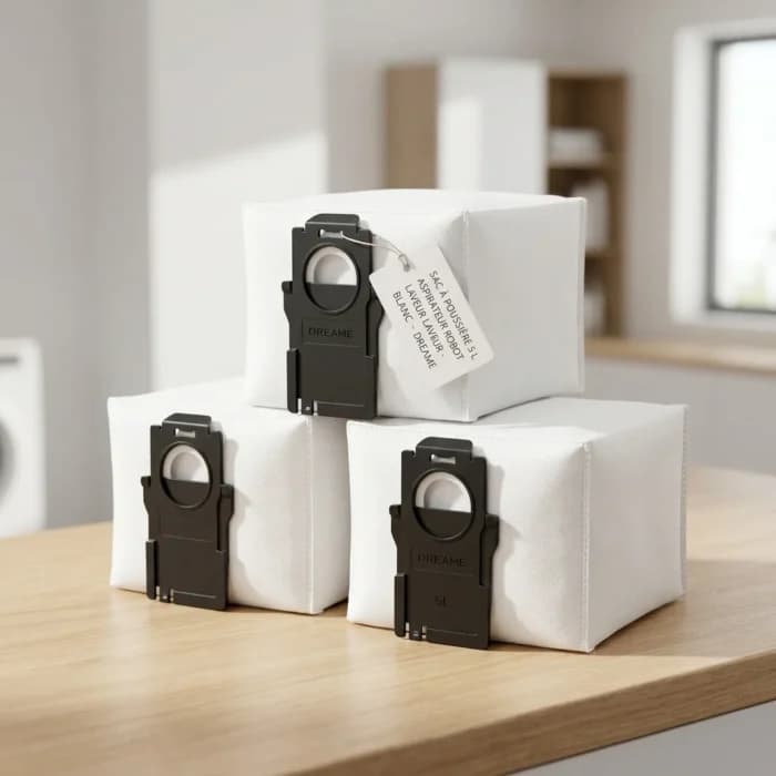 SAC À POUSSIÈRE 5 L ASPIRATEUR ROBOT LAVEUR - BLANC - DREAME - Image 1