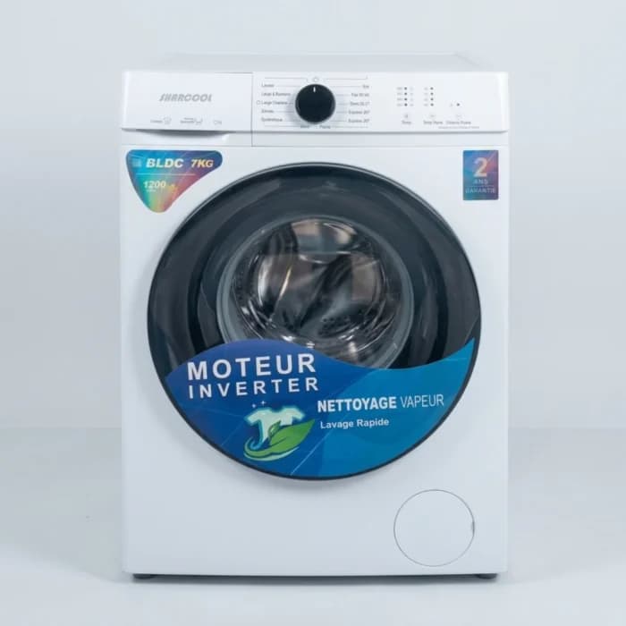 LAVE LINGE 7KG SHARCOOL - BLANC - Image 1