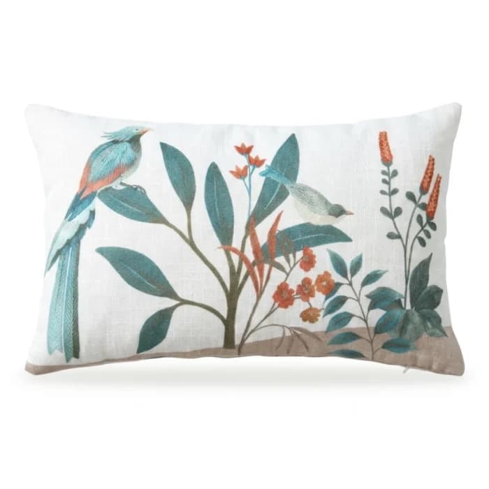 COUSSIN 30X50 CM EN POLYESTER ET LIN - MULTICOLORE - Image 1