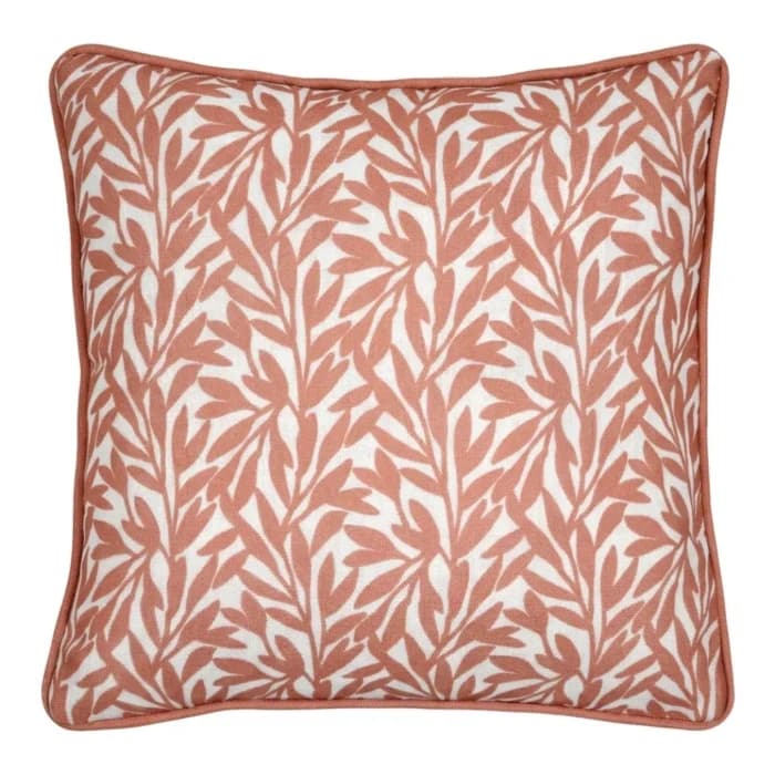 COUSSIN 40X40 CM EN POLYESTER ET LIN - MARSALA - Image 1
