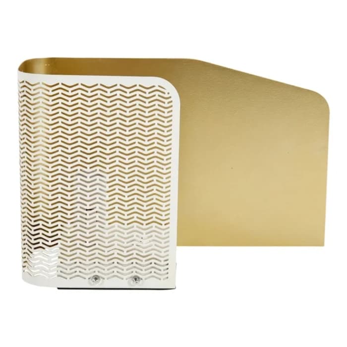 LAMPE À POSER ALADIN - BLANC ET DORÉ - Image 1