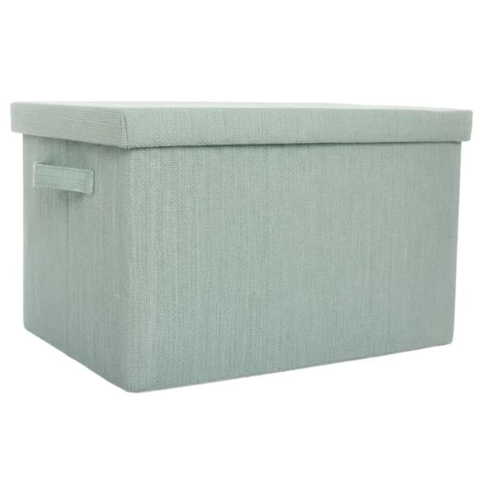 BOÎTE DE RANGEMENT RECTANGULAIRE EN PLASTIQUE - VERT - Image 1