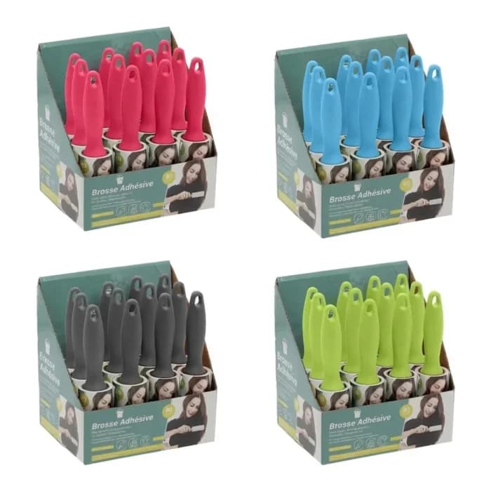 ROULEAU ADHÉSIF ANTI-PELUCHES 80 FEUILLES - Image 1