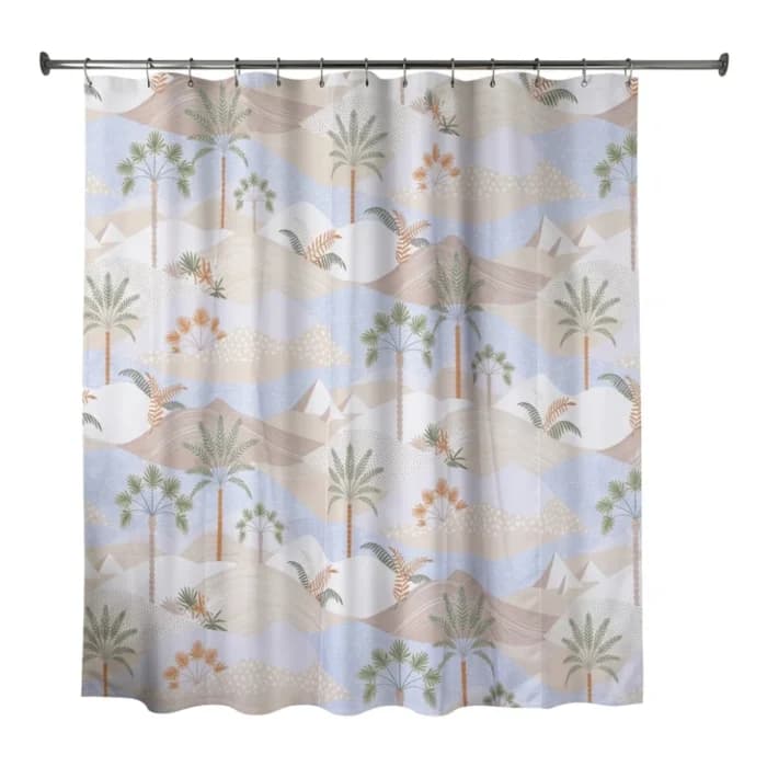 RIDEAU DE DOUCHE IMPRIMÉ 180X180 CM EN POLYESTER - Image 1