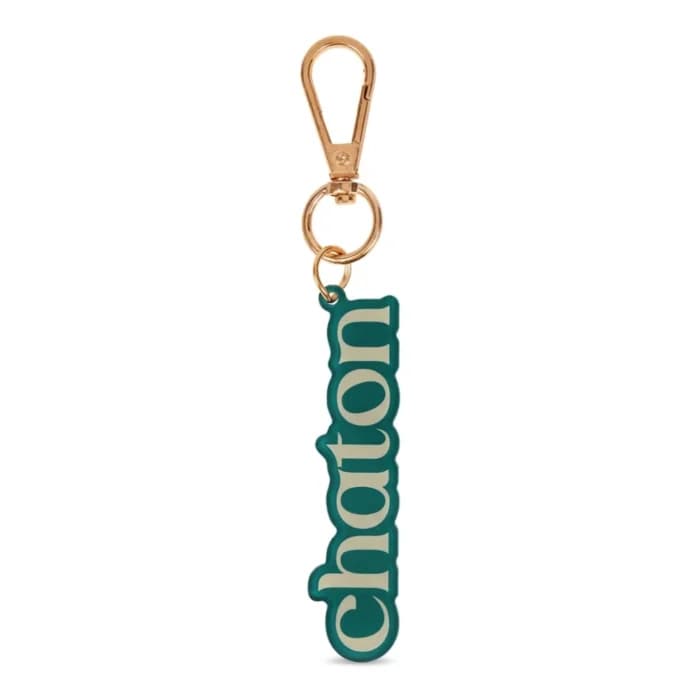 PORTE-CLÉS MESSAGE CHATON - VERT - Image 1