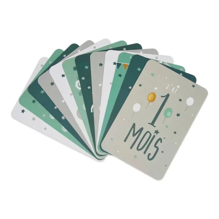 CARTES ÉTAPES DU MOIS BÉBÉ - Image 1