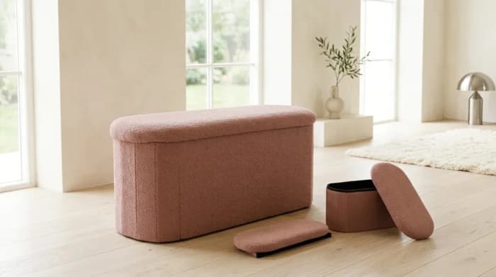 POUF PLIABLE OVALE 82X40X38 CM - Image 1