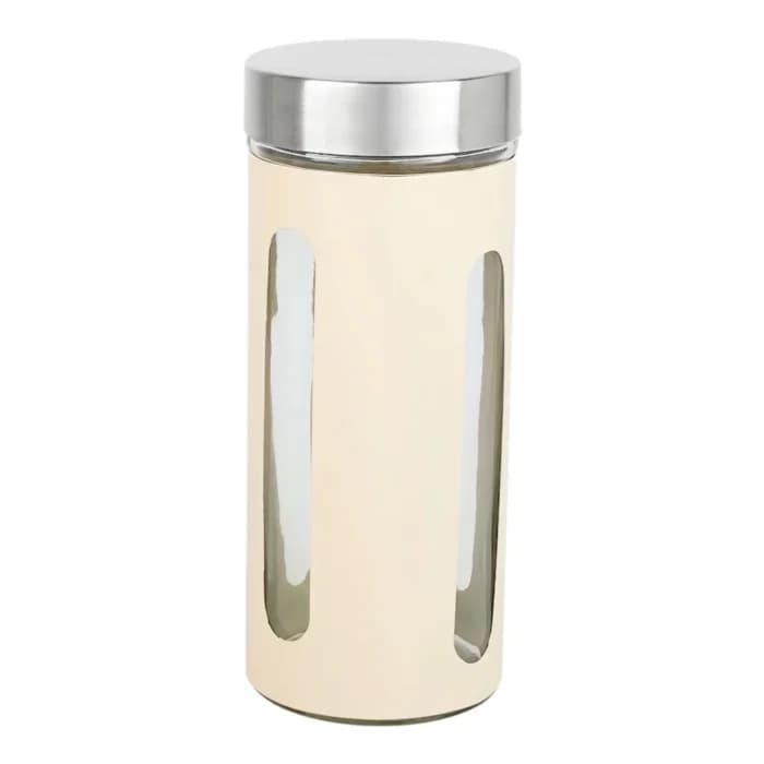 BOCAL AVEC COUVERCLE 0,8 L - BEIGE - Image 1