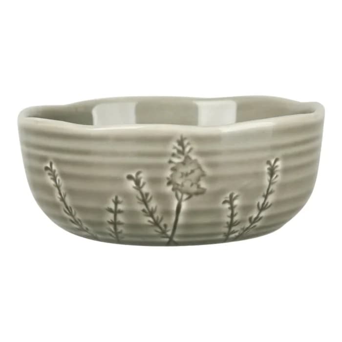 BOL 14,5 CM EN GRÈS - MOTIF FLORAL - Image 1