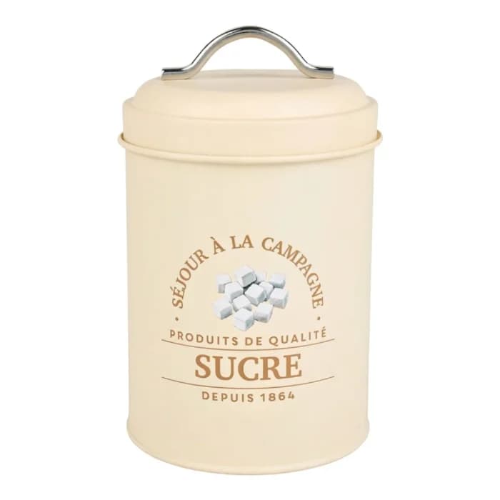 BOÎTE À SUCRE 1,2 L EN FER - BEIGE - Image 1