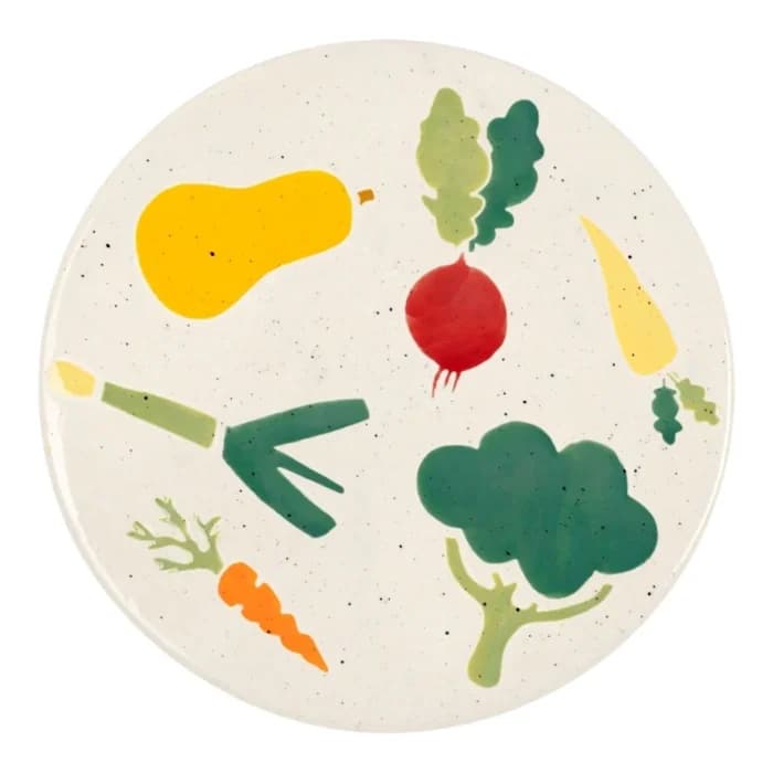 DESSOUS DE PLAT 20 CM - MOTIF LÉGUMES - Image 1