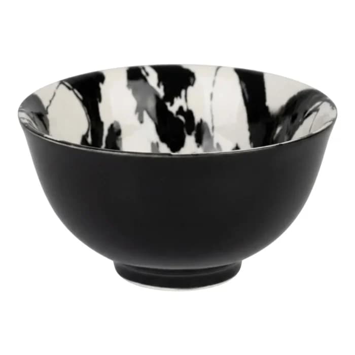 BOL MOTIF FLEUR 60 CL - NOIR - Image 1
