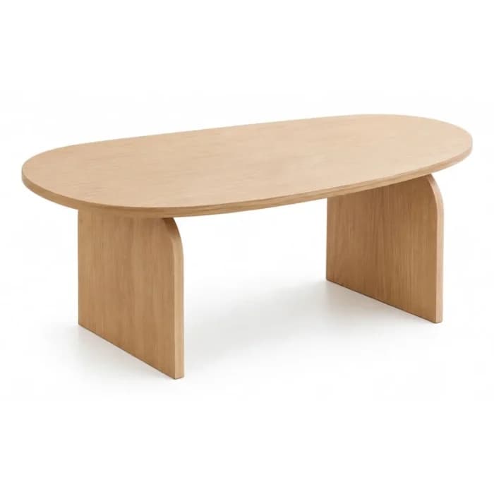 TABLE BASSE EN MDF - CHÊNE CLAIR - Image 1