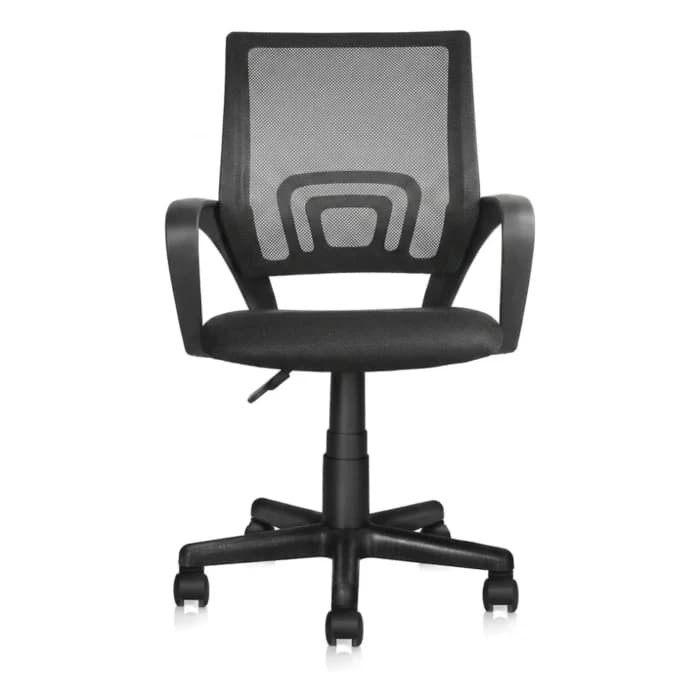 FAUTEUIL DE BUREAU EN TISSU - NOIR - Image 1
