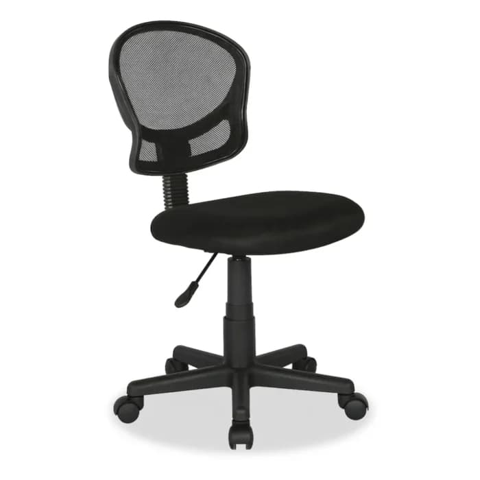 FAUTEUIL DE BUREAU EN MAILLE - NOIR - Image 1